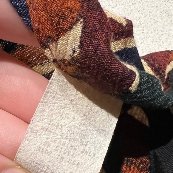 Vintage Geometric Button Up Collared Blouse Top Shirt k - Picture 9 of 10